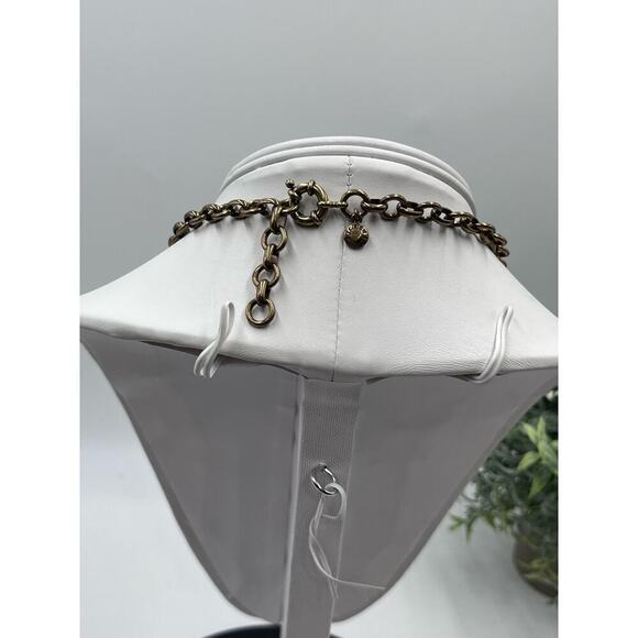 J. Crew Asymmetrical Drape Topaz Black Gray Rhinestone Necklace - Picture 11 of 16